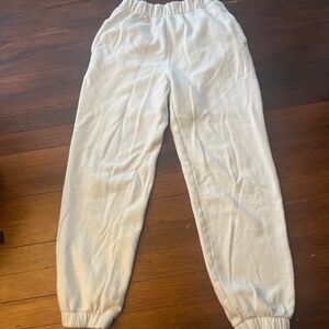 White Hollister sweatpants